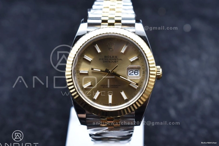 Steel SS VR Edition Bracelet Best 904L Clean YG 607 41 Stick Dial Jubilee on DateJust 1:1 UrbanChic 126333 YG 0127